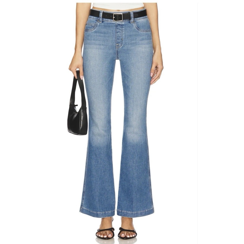 Spanx Shape Jean Women Pull On Flare High Rise Denim Size‎ 1X